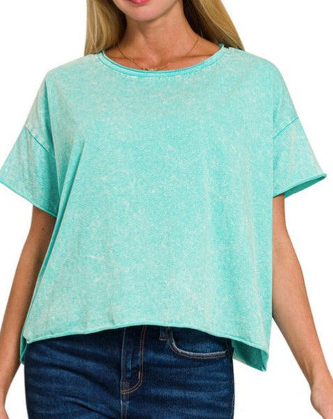 Washed Crop Top - *5//COLORS*