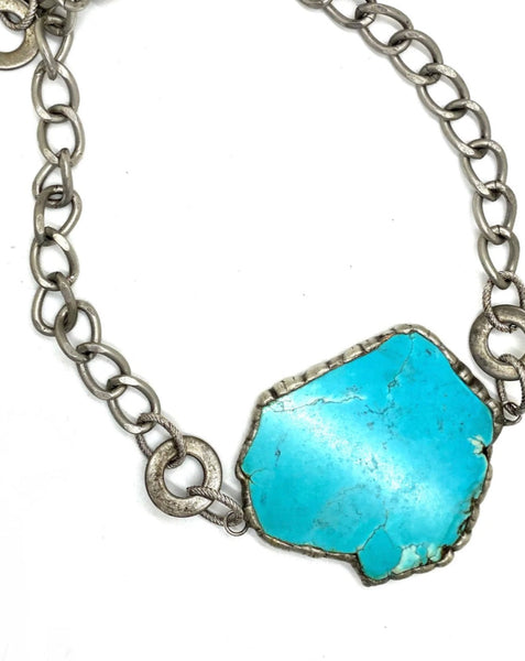 Turquoise Slab Necklace