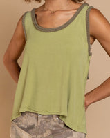 Waffle Trim Tank - *4//COLORS*