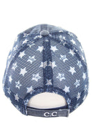 American Flag Cap w/ Star Mesh