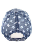 American Flag Cap w/ Star Mesh