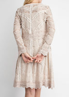 Lace Cardigan w/ Suede & Stud Details 2//COLORS