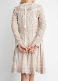 Lace Cardigan w/ Suede & Stud Details 2//COLORS