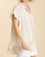 Linen Button Top *2//COLORS*