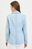 Stretchy Denim Blazer
