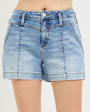Seam Detail Shorts - Stretchy