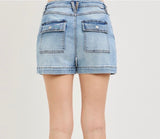 Seam Detail Shorts - Stretchy