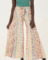 Multi Fabric Flowy Pants