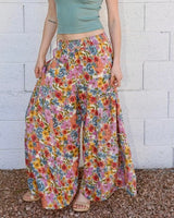 Floral Tiered Pants