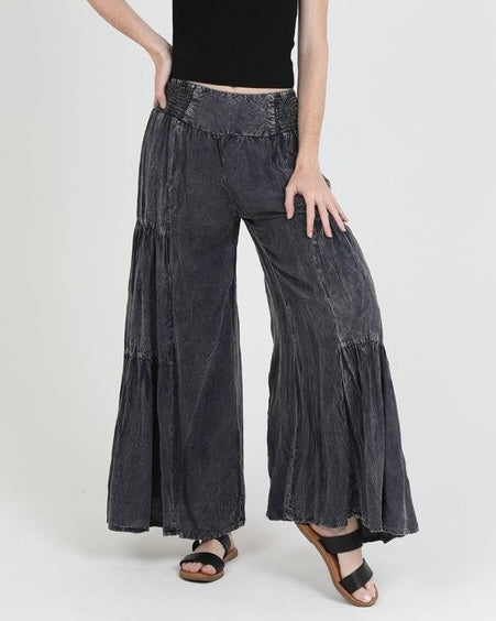Washed Tiered Pants - *2//COLORS*