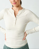 Micro Ribbed Snap Henley - 4//Colors