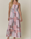 Patchwork Dress - Mauve