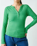 Micro Ribbed Snap Henley - 4//Colors