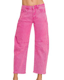 Mid Rise Barrel Jeans - *Multi Colors*