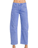 Mid Rise Barrel Jeans - *Multi Colors*