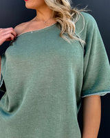 Tess Sleeve Sweatshirt - OLIVE