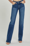Mid Rise LONG Straight Cut Jeans
