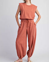 Jogger Jumpsuit in Rust