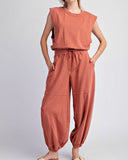 Jogger Jumpsuit in Rust