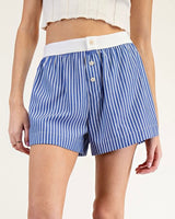 Stripe Boxer Shorts - Blue