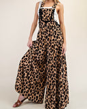 Leopard Tiered Overalls / Jumpsuit