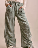 Ruched Tencel Cargo - *Lots of Colors*