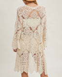 Crochet Midi Cardigan - 2 Colors