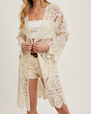 Crochet Midi Cardigan - 2 Colors