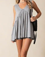 Sleeveless Babydoll Top *5//COLORS*