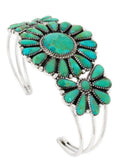 Blossom Turquoise Cuff Bracelet - Medium