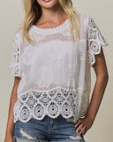 Embroidered Short Sleeve - 2//Colors