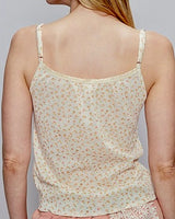 Floral Henley Cami - Cream