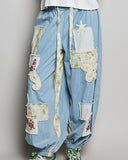 Patched Jogger - Denim