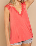 Lace Detail Top *4//COLORS*