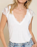 Lace Detail Top *4//COLORS*