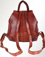 Studded Backpack - COGNAC