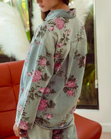 Floral Denim Shirt / Jacket