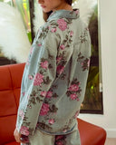 Floral Denim Shirt / Jacket