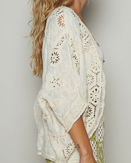 Crochet Cardigan - Cream