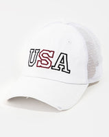 USA Hat - WHITE