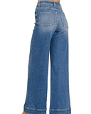 High Rise Pintuck Jeans
