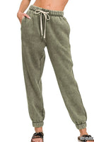 Acid Washed Fleece Joggers