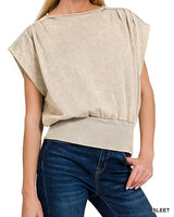 Washed Dolman Top *6//COLORS*