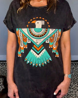 AZTEC Roam Mineral Washed Short Dress - BLACK