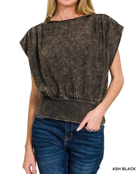 Washed Dolman Top *6//COLORS*