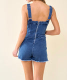 Denim ROMPER - Medium Wash