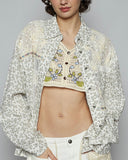 Lace Detail Button Down
