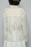 Lace Detail Button Down