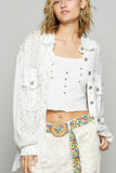 Lace Detail Button Down - *2//COLORS*