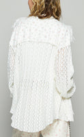 Lace Detail Button Down - *2//COLORS*